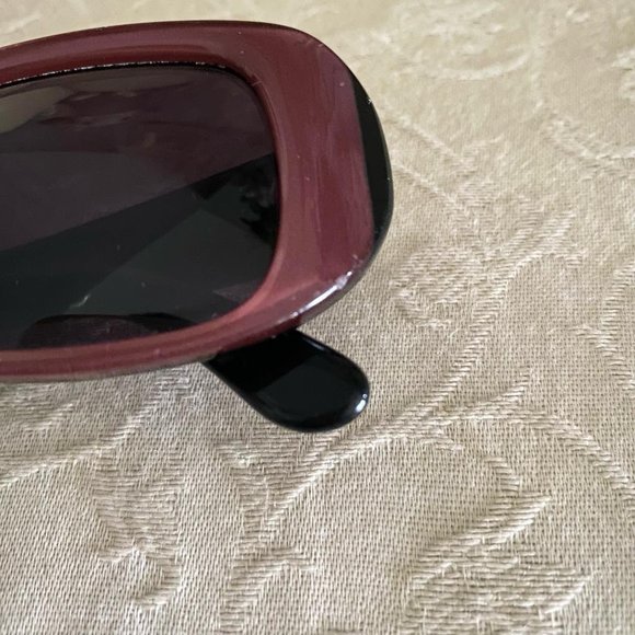 Vintage Chloé 26S 141 135 Made In Italy Burgundy Designer Full Rim Sunglasses - Picture 8 of 9